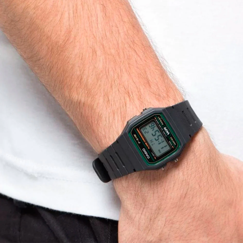 Reloj Casio Unisex F-91W-3DG Línea Verde