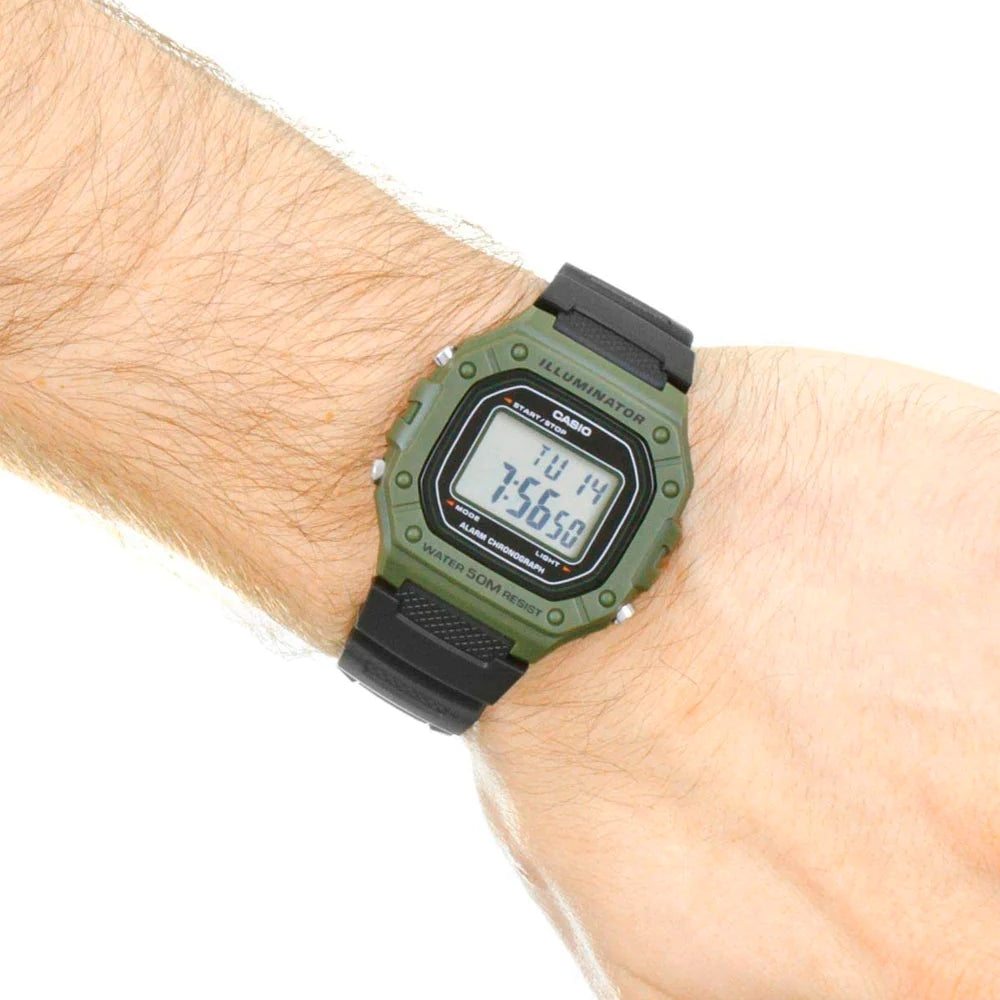 Reloj Casio Vintage W-218H-3AVDF Caja Verde Militar