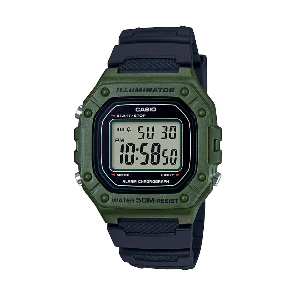 Reloj Casio Vintage W-218H-3AVDF Caja Verde Militar