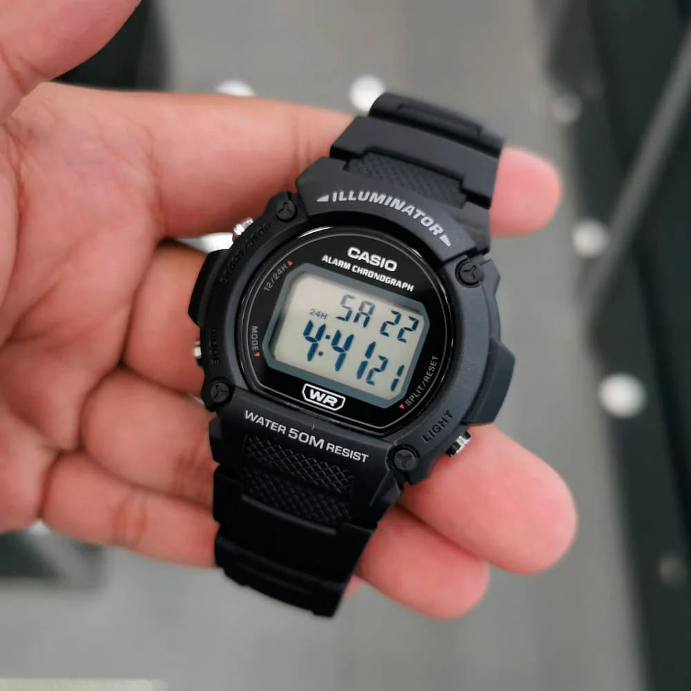 Reloj Casio Hombre W-219H-1AV Negro Acuático