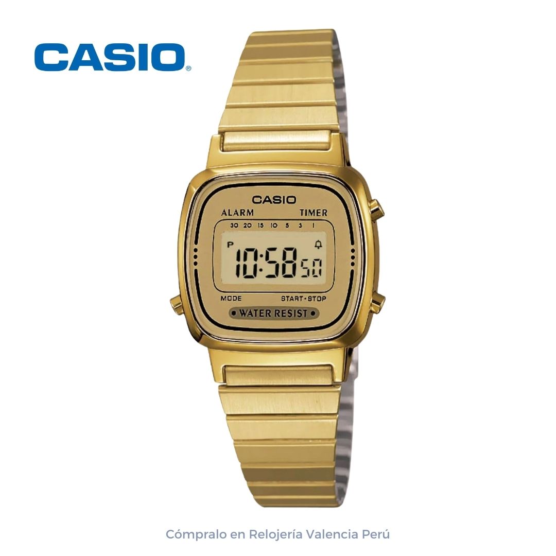 Reloj Casio Mujer LA670WGA-9DF Mini Dorado Retro