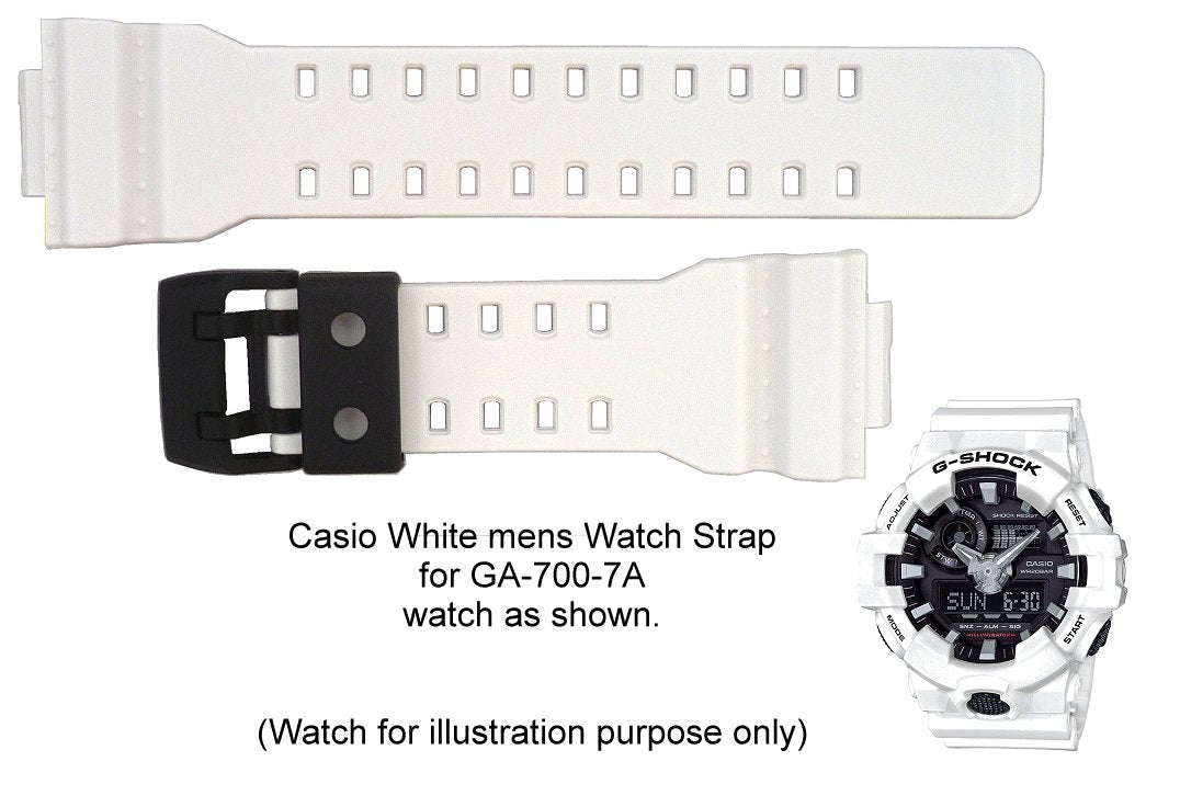 Correa Casio Original Reloj G-Shock GA-700 Blanco