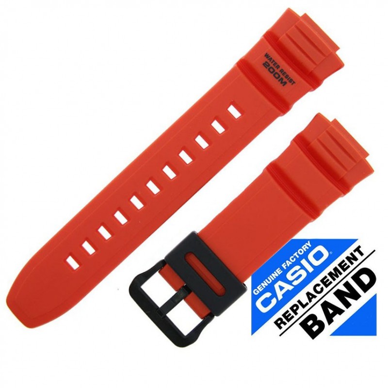 Correa Casio Original Reloj AE-2100W Anaranjado