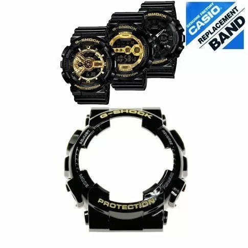 Bisel Casio Original de Reloj G-Shock GA-110GB, GD-100 Negro Brillante