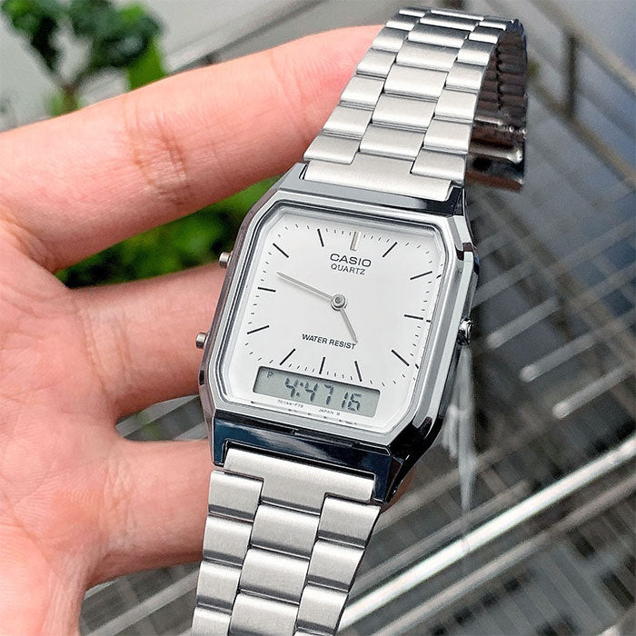 Reloj Unisex Casio AQ-230A-7A Metal Digital Análogo