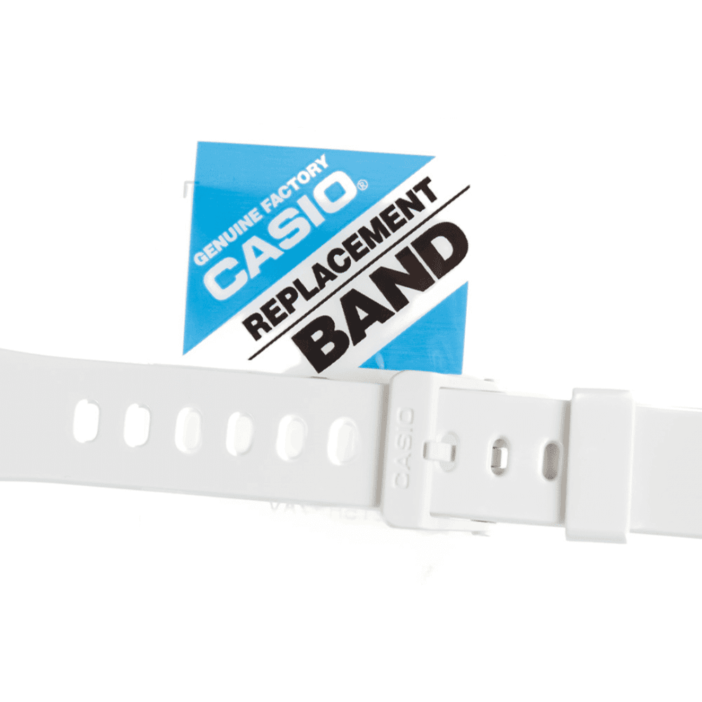 Correa Casio Original Reloj W-215H, W-215H-7 Blanco