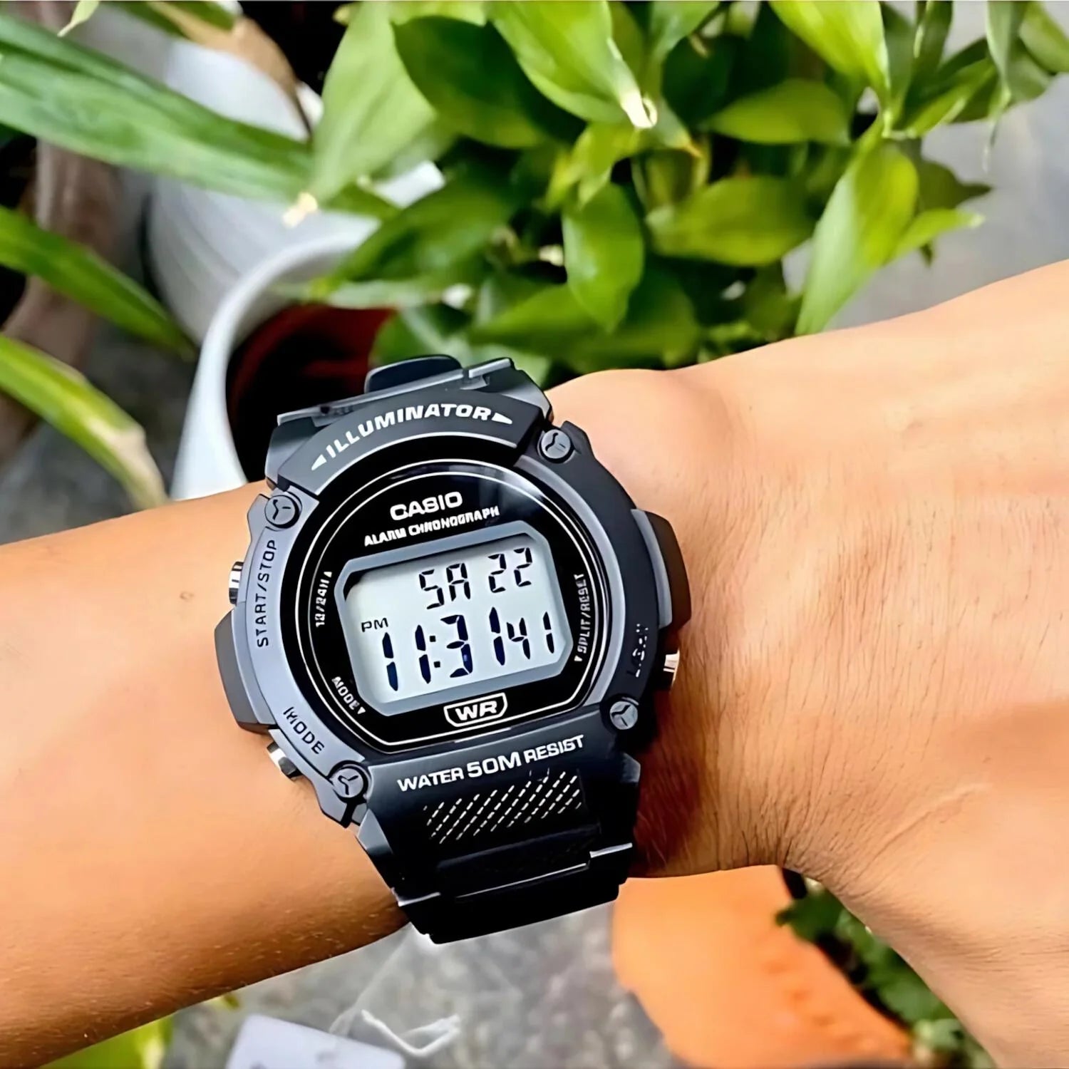 Reloj Casio Hombre W-219H-1AV Negro Acuático