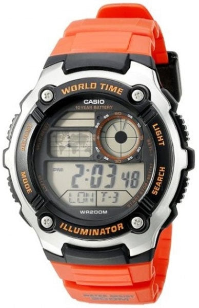 Correa Casio Original Reloj AE-2100W Anaranjado