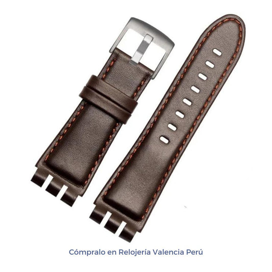 Correa de Cuero 23 mm para Reloj Swatch Irony