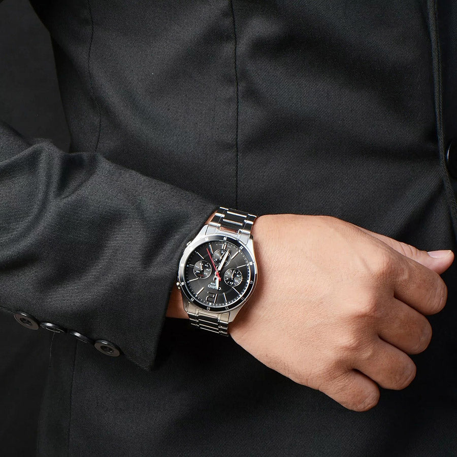 Reloj Hombre Casio MTP-1374D-1AV - Acero Inoxidable