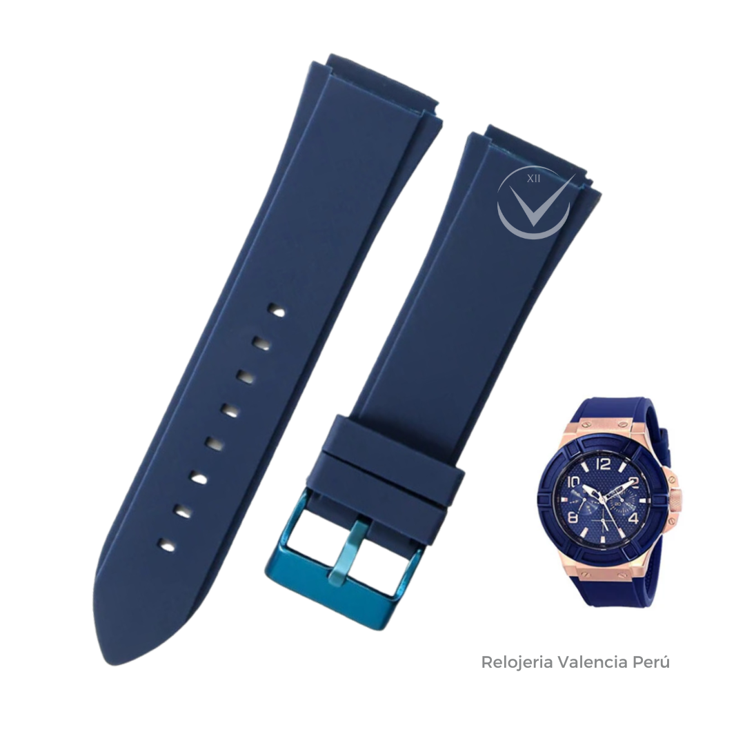 Correa de cuero para Reloj Guess W0040G3 W0040G5 W0247G3 – Relojería Correa de cuero para Reloj Guess W0040G3 W0040G5 W0247G3 – Relojería
