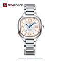 Reloj de mujer Naviforce NF5042 - Plateado con beige