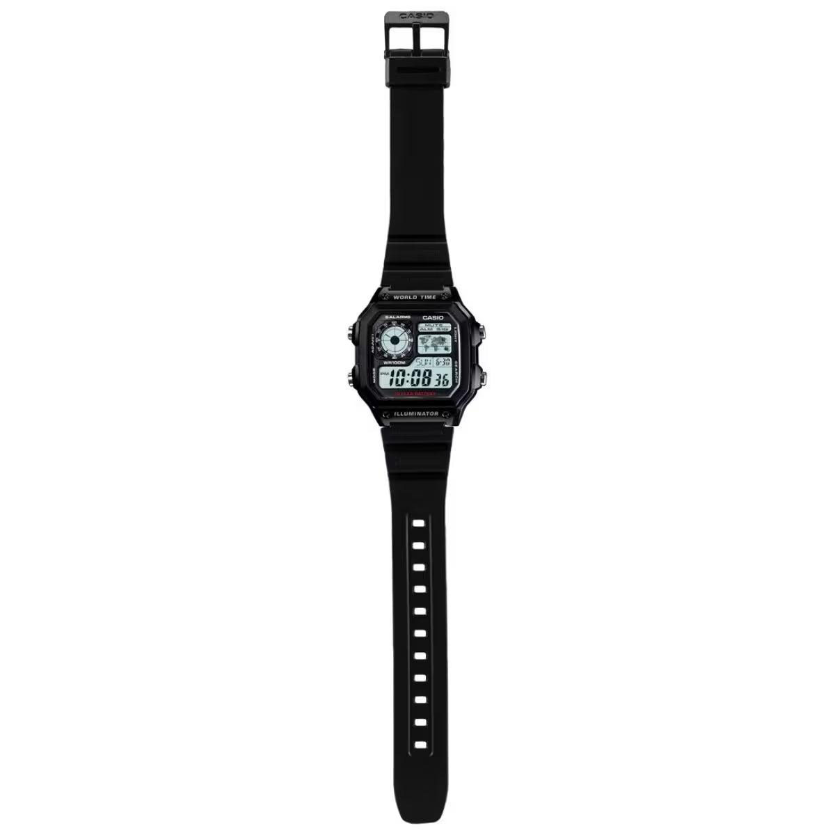 Reloj Casio Hombre AE-1200WH-1AV World Time Acuático