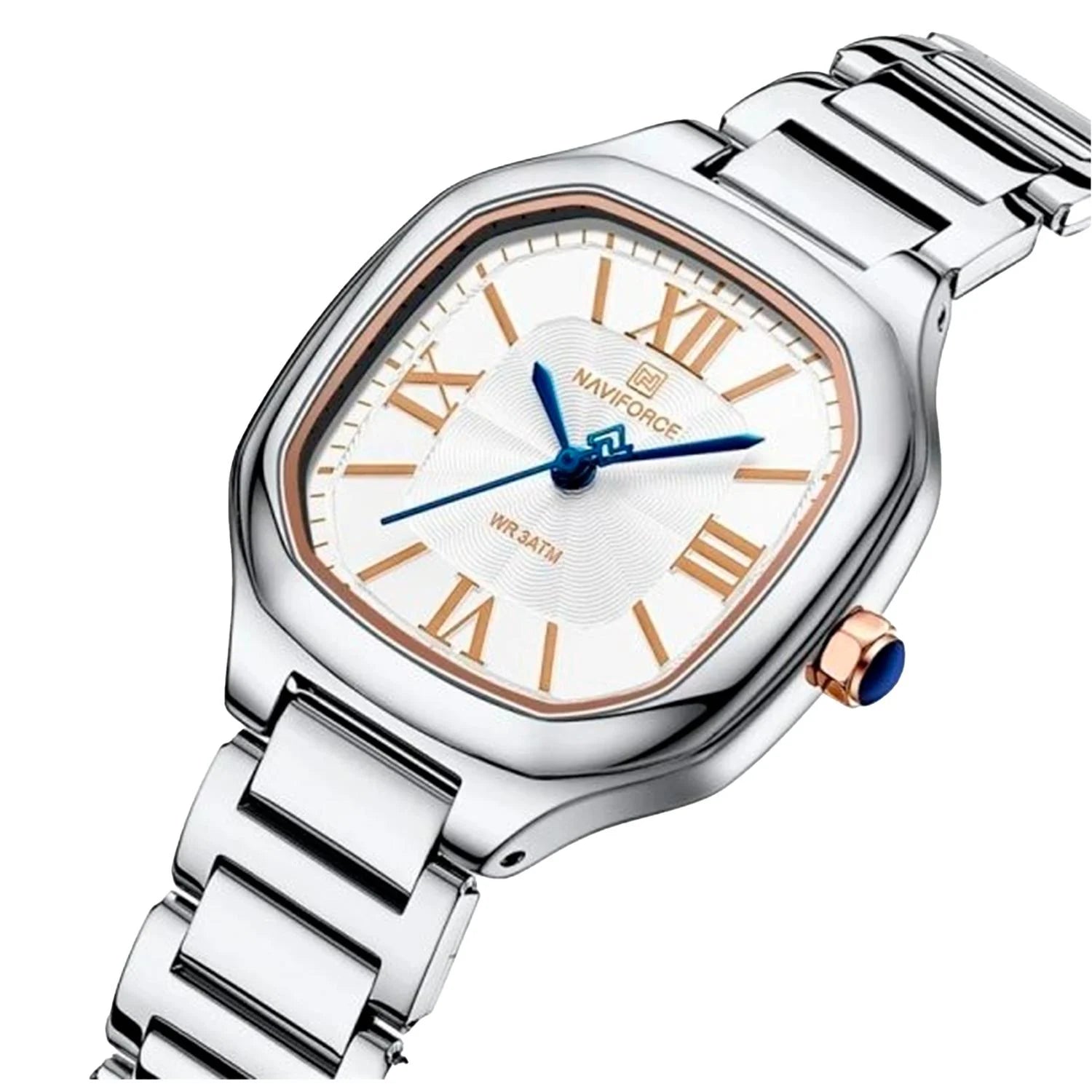 Reloj de mujer Naviforce NF5042 - Plateado con beige