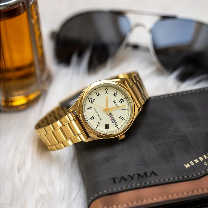 Reloj Hombre Casio MTP-V006G-9BUDF Dorado Elegante Clásico