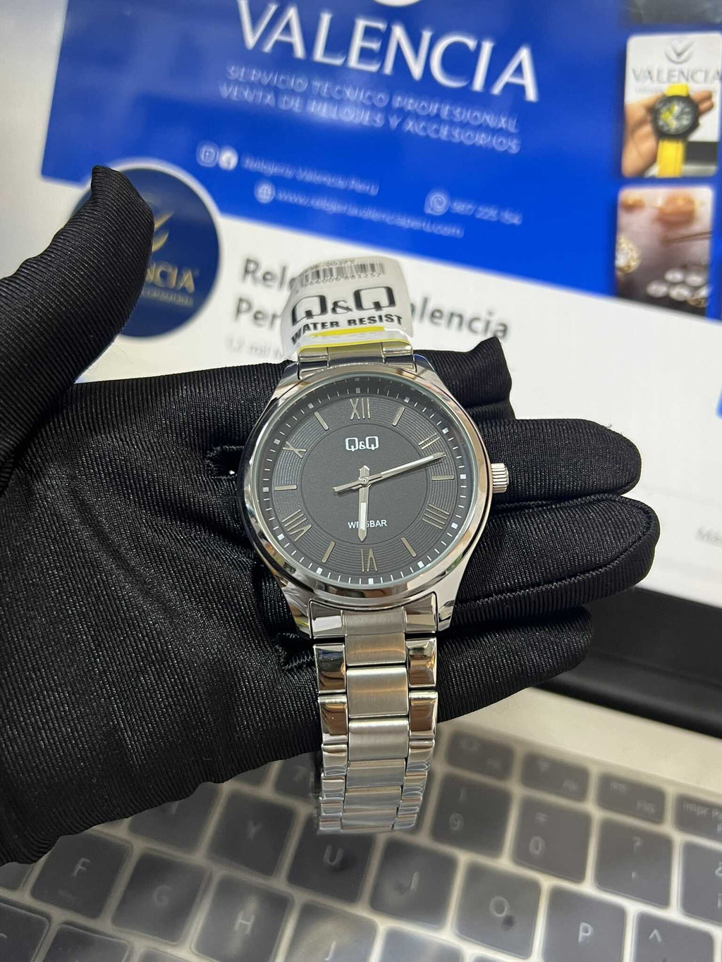 Reloj Q&Q Hombre Metal Q49B-003PY Fondo Negro