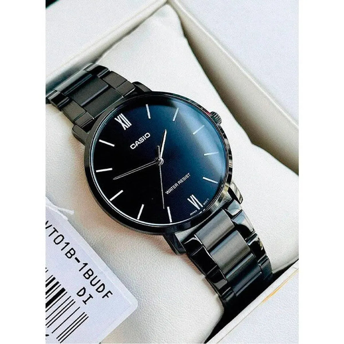 Reloj Hombre Casio MTP-VT01B-1B Acero Negro