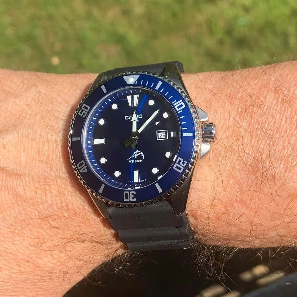 Reloj Casio Duro Marlin Gold MDV-106B-2AV Acuático Azul