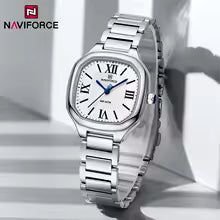 Reloj de mujer Naviforce NF5042 - Plateado fondo plateado