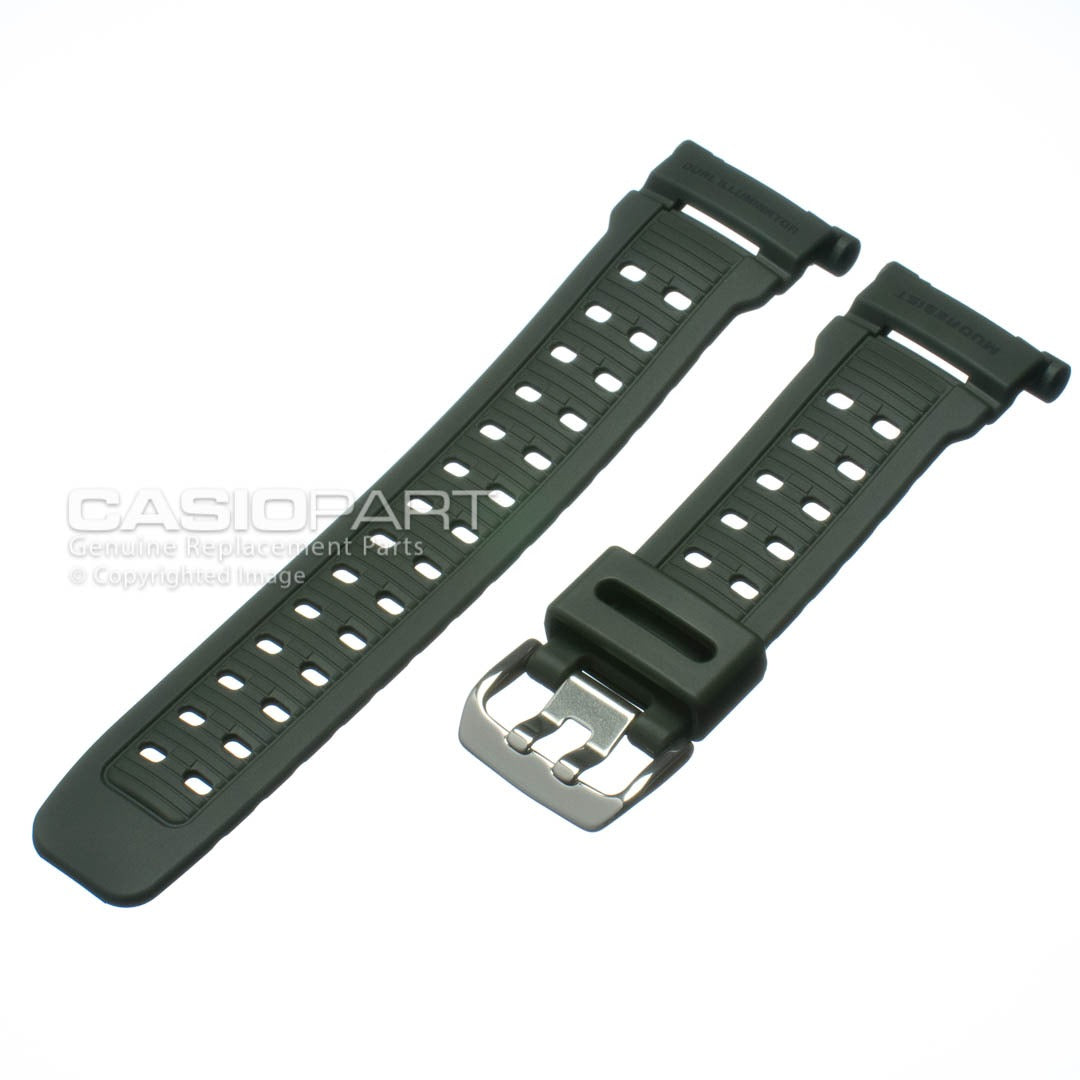 Correa Casio Original Reloj G-Shock Mudman G-9000, G-9000-3 Verde