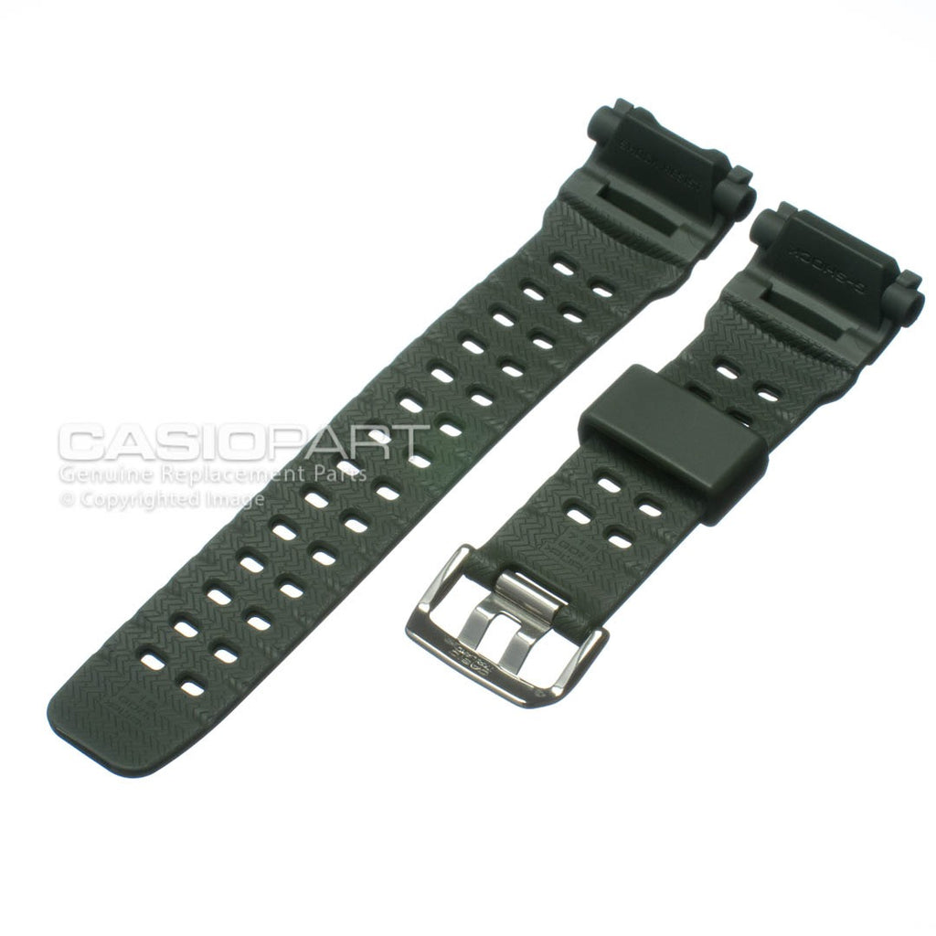 Correa Casio Original Reloj G-Shock Mudman G-9000, G-9000-3 Verde