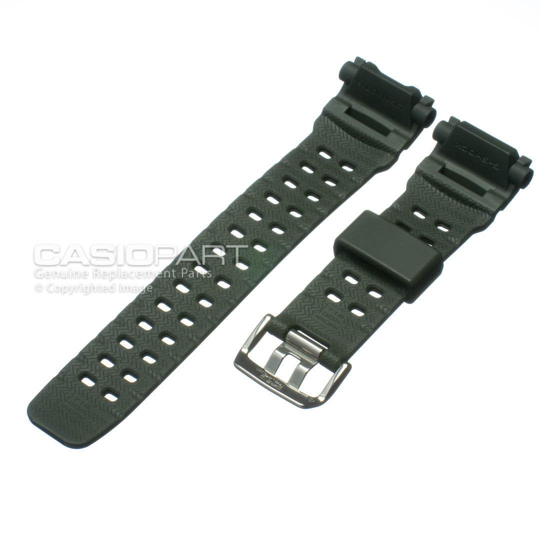 Correa Casio Original Reloj G-Shock Mudman G-9000, G-9000-3 Verde