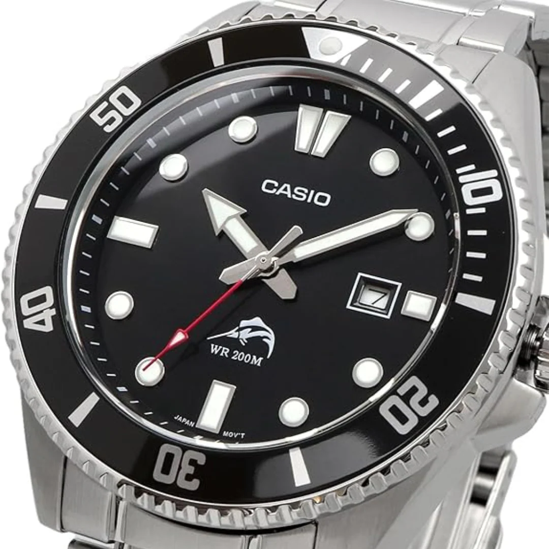 Reloj Casio Duro Marlin MDV-106DD-1A1VCF Hombre Acero Inoxidable Diver Original