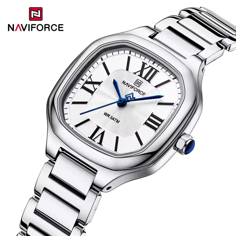 Reloj de mujer Naviforce NF5042 - Plateado fondo plateado