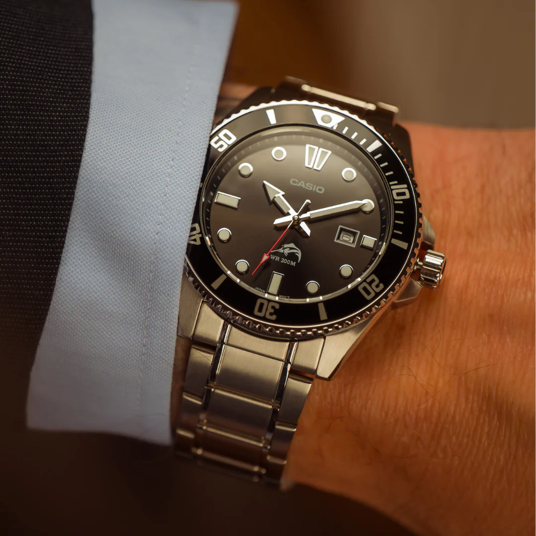 Reloj Casio Duro Marlin MDV-106DD-1A1VCF Hombre Acero Inoxidable Diver Original