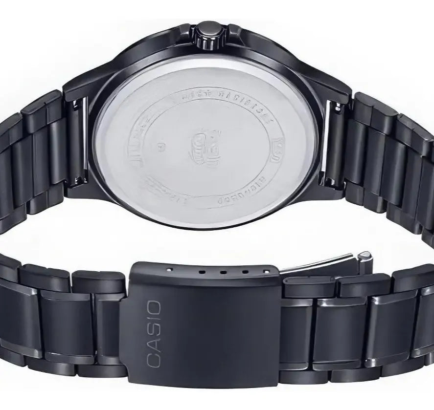 Reloj Casio Hombre MTP-V300B-1A Multifunción Acero Negro