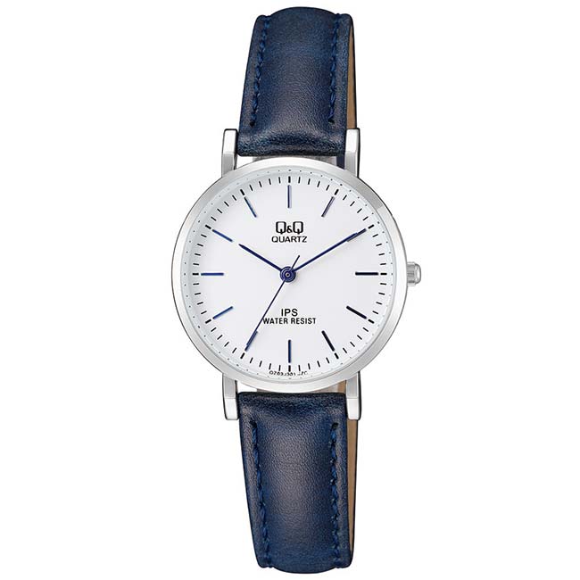 Reloj Q&Q Mujer QZ03-301 Correa Cuero azul