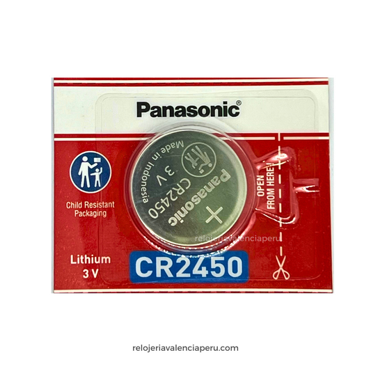 Pila de litio CR2450 3V Panasonic