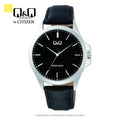 Reloj Q&Q Hombre C36A-015PY Cuero Negro Casual Elegante