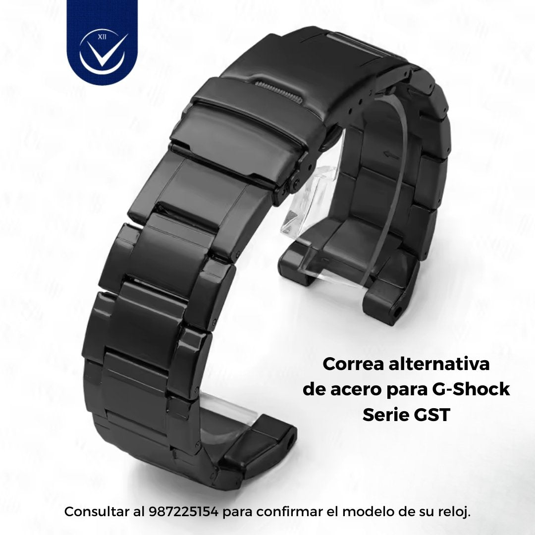 Correa de acero para Casio G-Shock GST-B100 - S100/S120/S110/S310 - W110/300/400G