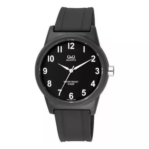 Reloj Q&Q VR35J022Y Minimalista All Black Acuático