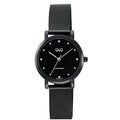 Reloj Q&Q Mujer C35A-013PY Malla Negro Elegante