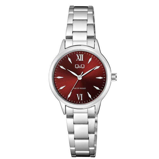 Reloj Q&Q Mujer Q11A-003PY Metal Fondo Rojo