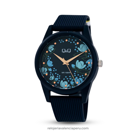 Reloj Q&Q Mujer VS12J020Y Flores Azul