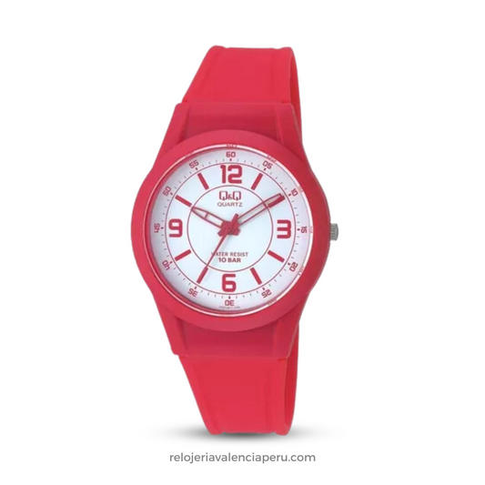 Reloj Q&Q Unisex VQ50J017Y Rojo Acuático