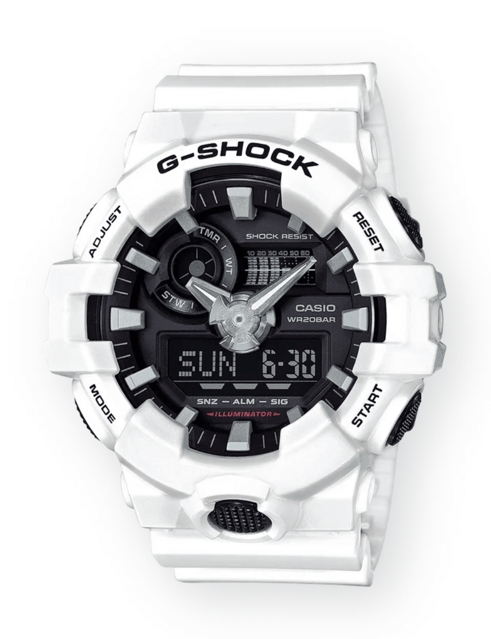 Correa Casio Original Reloj G-Shock GA-700 Blanco