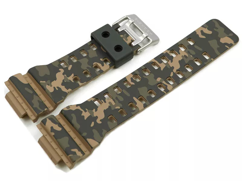 Correa Casio Original Reloj G-Shock GA-100CM-5A GD-120CM-5 Camuflado Beige