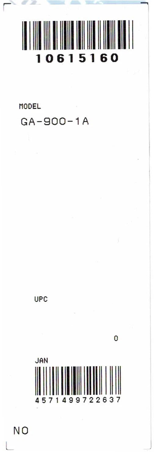 Correa Casio Original Reloj G-Shock GA-900 Negro