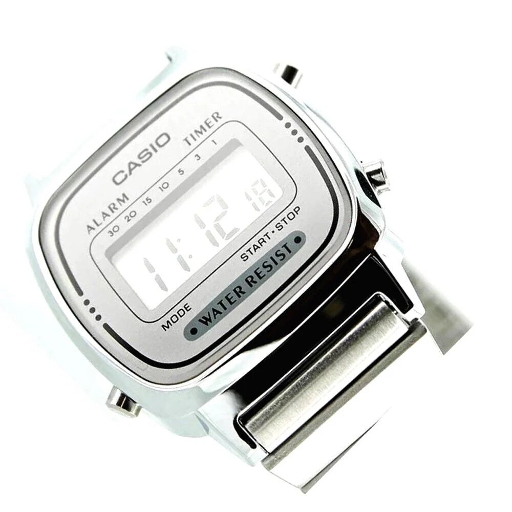 Reloj Casio Mujer LA670WA-7D Plateado Retro