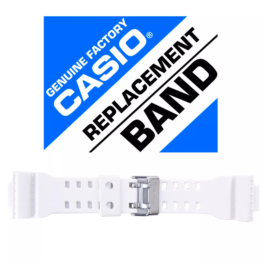 Correa Casio Original Reloj Casio G-Shock GA-100, GA-110, GW-8900 Blanco