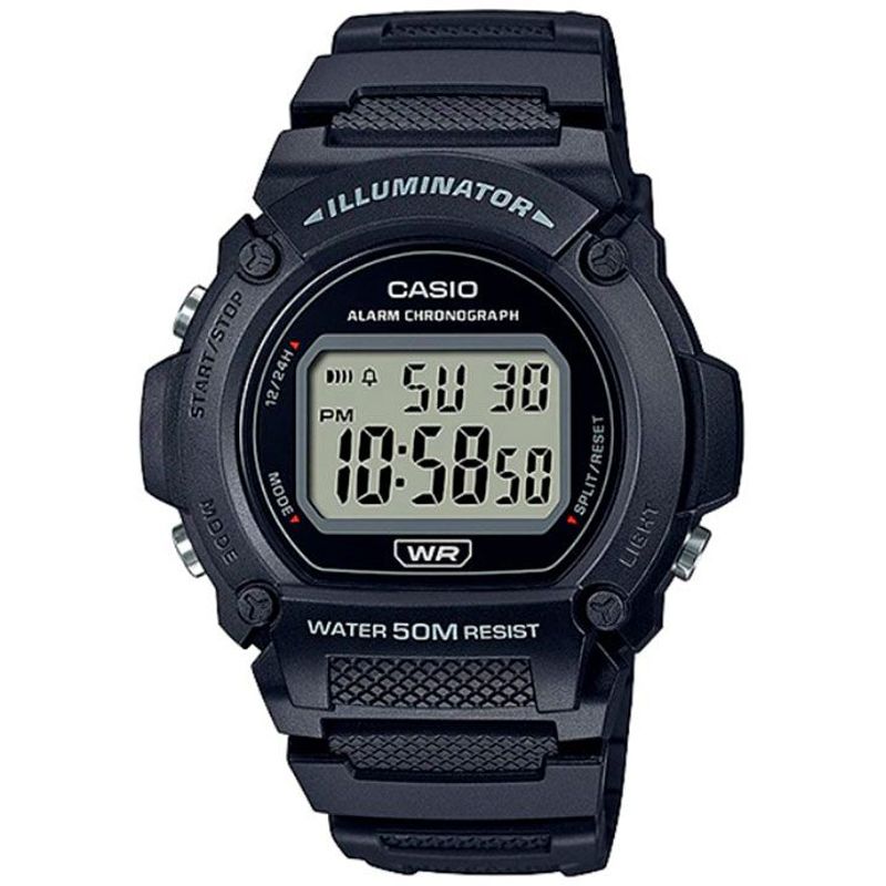 Reloj Casio Hombre W-219H-1AV Negro Acuático