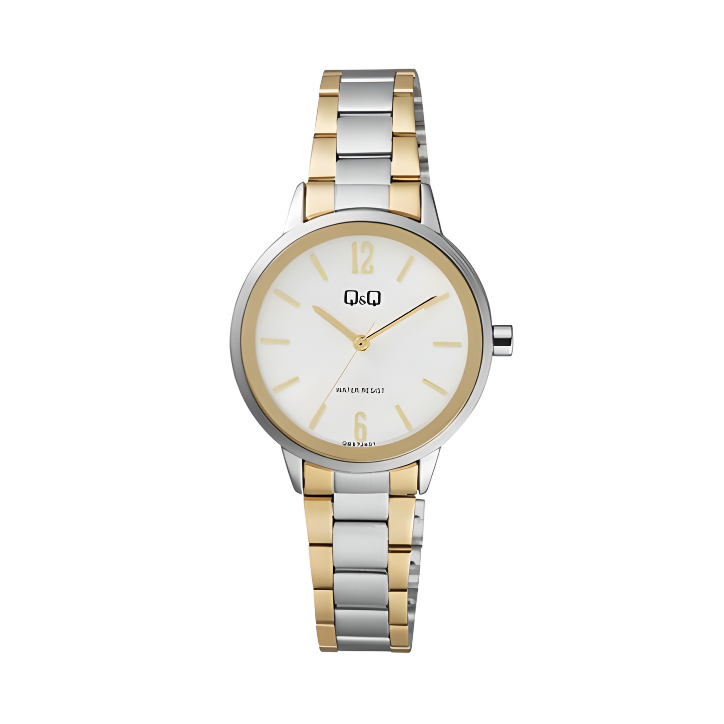 Reloj Q&Q Mujer QB97J401Y Plateado-Dorado Elegante